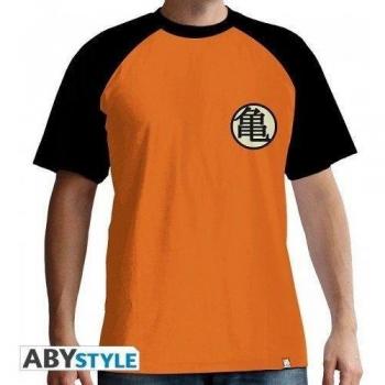 Camiseta Naranja/Negro Dragon Ball Z Kame Symbol XXL para Hombre