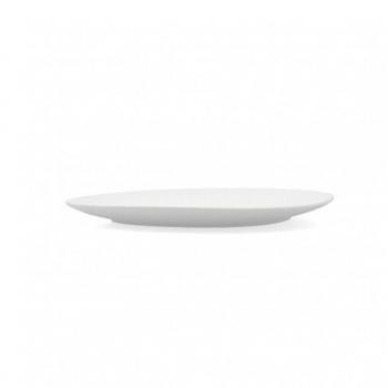 Plato de Porcelana Blanco Mate BIDASOA FOSIL 28x24,8x2,5CM