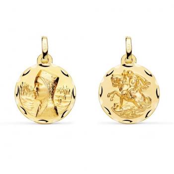 Medalla de oro Virgen Nina 19mm