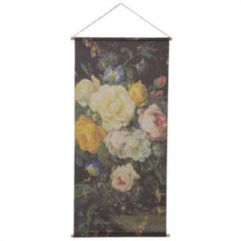 Kakemono Douceur Florale 90×180 cm – Amadeus – Tissu polyester multicolore