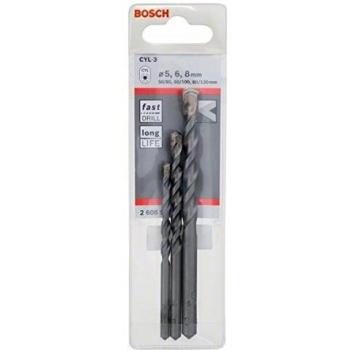 BOSCH 2608597709 Set de brocas CYL-3 para hormigón, 3 unidades