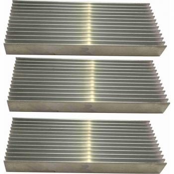 Pack 3× Disipadores Aluminio para Amplificador 100X40X11 mm