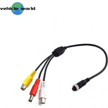 4 Pin Female to RCA AV Camera Adapter