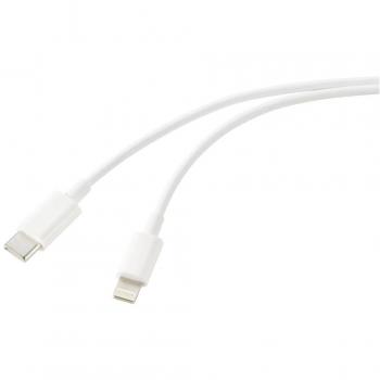 Cavo usb usb 2.0 Spina usb-c®, Connettore Apple Lightning 3.00 m Bianco (satinato) RF-5724082