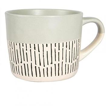 Rustic Grey Stoneware Coffee Mug