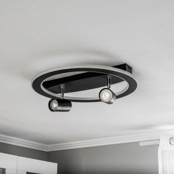 Lindby 3-Bulb Black Ceiling Light