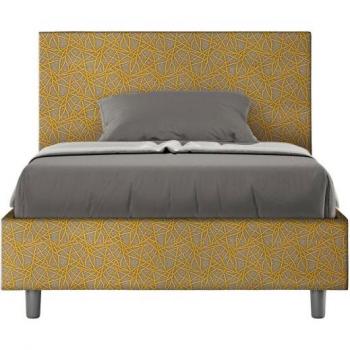 Cama Avenido 120x210 con Tapizado Era 06 Amarillo