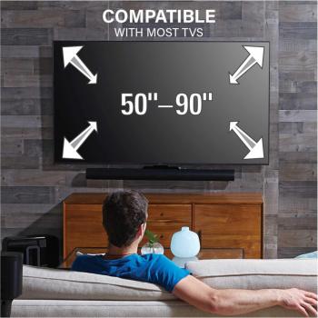 Plateau de montage mural Sanus WSSATM1‑B2 – support Sonos ARC (noir)