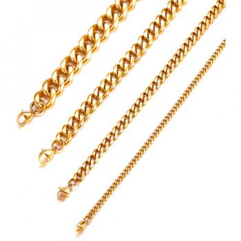 Bijoux Chaîne Or Acier Inoxydable 65cm