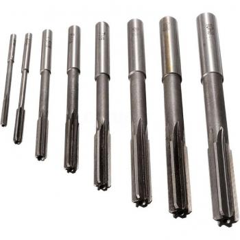 8pcs HSS H8 Straight Shank Reamer and Cutter Set