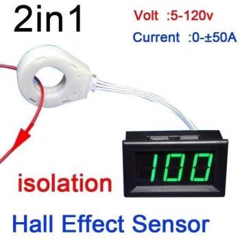 50A/100A/200A/400A Digital Voltmeter Ammeter for Car Solar Battery