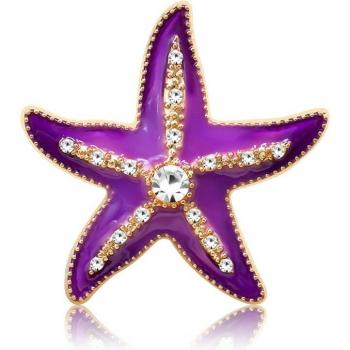 Botones a presión de 25MM, diseño colorido de estrella de mar, joyería DIY para el Día de San Valentín