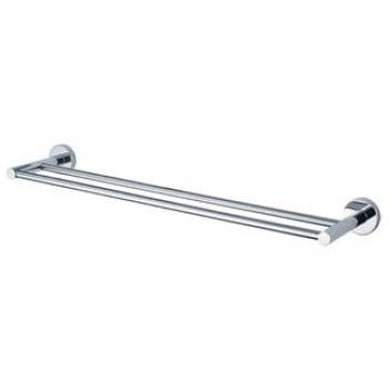 Porte-serviette Haceka Kosmos double Chrome 85.3x13.4x5.3cm