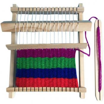 Educational Wooden Knitting Toy for Children (Khaki)