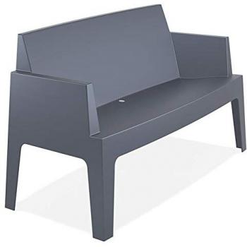 Banc PLEMO XL en matière plastique gris foncé