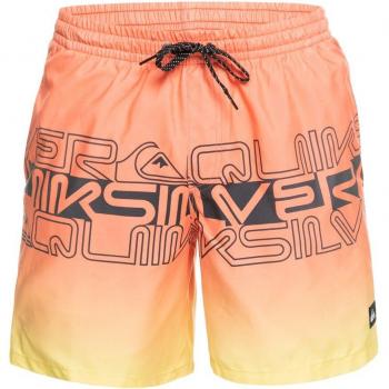 Quiksilver Badeshorts Everyday Wortblock in Orange/Gelb/Schwarz