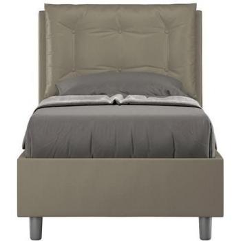 Letto Imbottito Singolo 80x200 Annalisa – Cappuccio e Contenitore in Similpelle