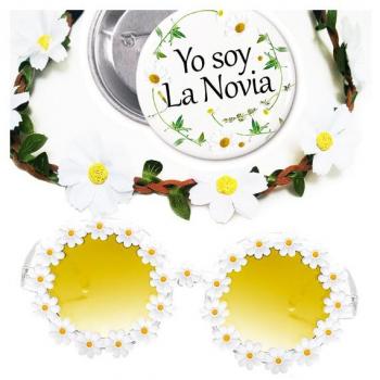 Kit Sposa Flower Power con Distintivo Io Sono la Novia