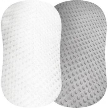 Drap-housse de berceau en polyester, ultra doux, facile à laver, 2 pièces