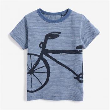 Little Maven Summer Boys Short Sleeve T-Shirt with Rocket Design