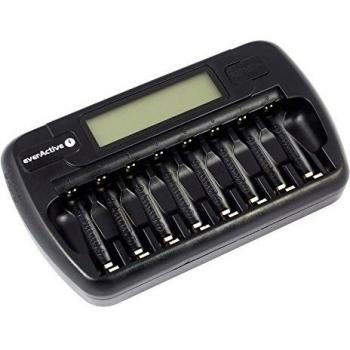 Chargeur de batteries EverActive NC800 pour 8 accus