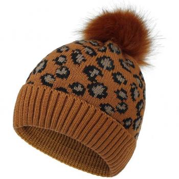 Autumn Winter Leopard Print Beanie