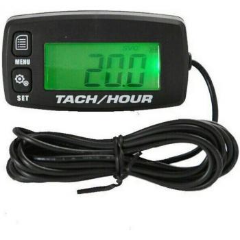 Digital Tachometer with Backlit Display for 2/4 Stroke Engines