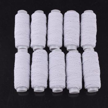 Rouleau d’Élastique Transparent, Ligne Ronde Noire – Lot Décoratif