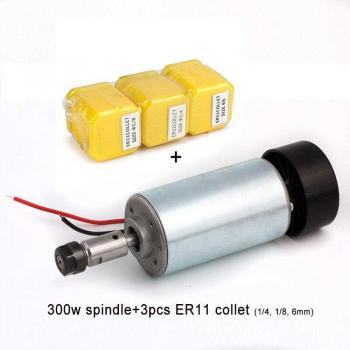 300W 52mm ER11 Chuck CNC Spindle Motor – 0.3kW 12‑48V DIY PCB Mill