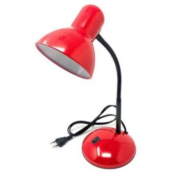 Lampada da Scrivania con Braccio Flessibile Rossa
