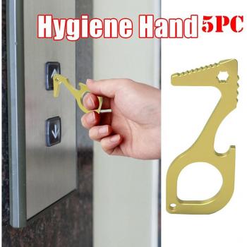 Brass Anti-Contact Door Opener and Bottle Opener (1/3/5 Pcs)