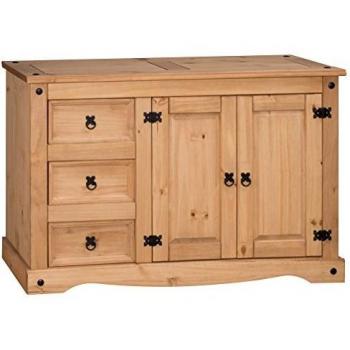 Corona 2 Door Low Sideboard with 3 Drawers