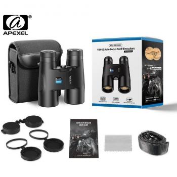 Binóculo APEXEL Prismático 10X42F Foco Fijo, Ideal para Deportes al Aire Libre