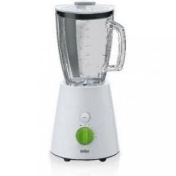 Braun JB3060WH batidora de vaso blanca. 800w, vaso de cristal, 1,