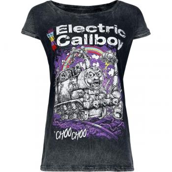 Electric Callboy Choo Choo T-Shirt (grau) – Damen S/XXL