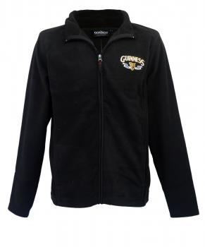 Guinness Harp Trademark Fleece Jacket Men's Black