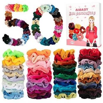 Velluto Elastico Fasce Elastici Capelli Corde Scrunchie per le Donne Ragazze