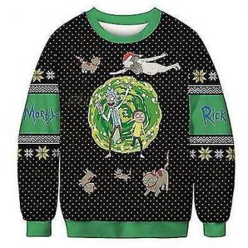 Sudadera de Pareja Rick y Morty Navidad 3XL