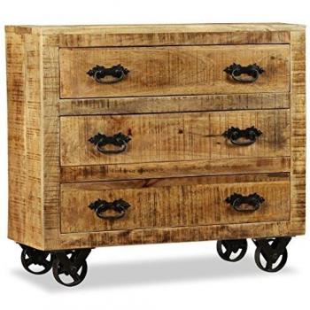 Elegantes Sideboard aus rauem Mangoholz