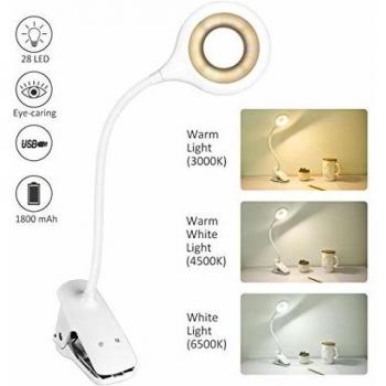 Kinder‑Leser Lampen-Set: 28 LED, Touch‑Sensor, USB‑Powerbank