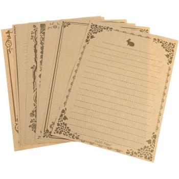 8-Sheet Vintage Retro Stationery Note Pad