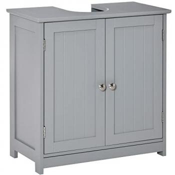 Kleankin Grey Under-Sink Storage Cabinet 60x60cm
