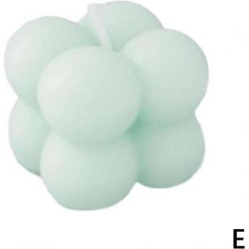 Vela geométrica de cera de soja, fragancia para el hogar, 3,9x3,9x3,6 cm