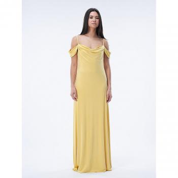 Lauren Ralph Lauren Kleid SCHETNAY mit Drapé-Ausschnitt gelb | 38