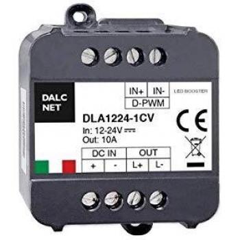 Dalcnet Easy Booster Amplificatore Segnale LED PWM 12V 24V 10A CV DLA1224-1CV