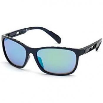 Adidas Occhiali da sole SP0014 Matte Blue/Green Mirror 62 Uomo