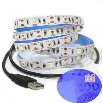 UV Backlight LED Strip Light USB 5050 SMD 0.5M 1M 2M