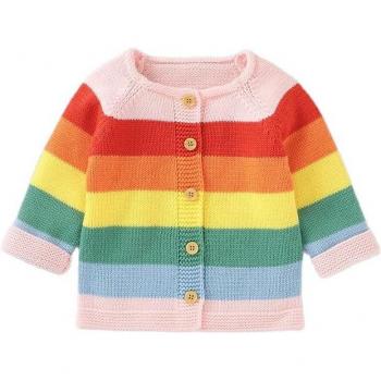 Ropa de abrigo de invierno para recién nacidos, diseño a rayas