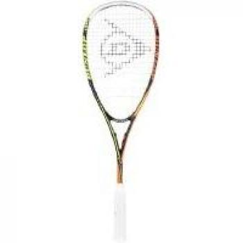 Tempo Pro HQ: Dunlop Damen Squash Racket – Schwarze Schale mit Gelben und Orangen Akzenten – One Size
