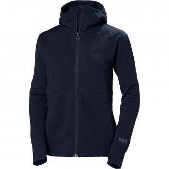 Helly Hansen Donne Felpa + Maglione Midlayer con cappuccio W Evolved Air Blu (S)